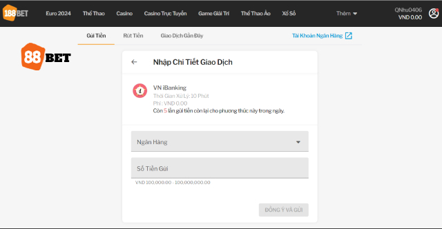 Cách để bạn nạp tiền TAPTAP qua VN ibanking