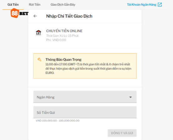 Chuyển tiền online luôn là cách nạp an toàn
