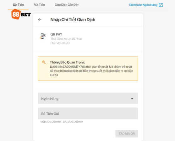 Dùng mã QR Pay nạp tiền nhanh chóng